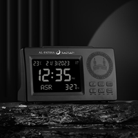 Jam Meja Digital Adzan AL FATIHA untuk Kantor atau Rumah, Kalender Hijriah dan Gregorian, Pengingat Alarm Fajr Azan Muslim