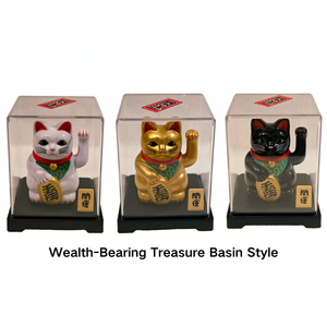 แมวกวักพลังงานแสงอาทิตย์ ขนาด 2 นิ้ว ของตกแต่งนำโชคแบบจีน สำหรับติดตั้งบนคอนโซลรถยนต์ บ้าน สำนักงาน หรือเป็นของขวัญ - Product Image 2