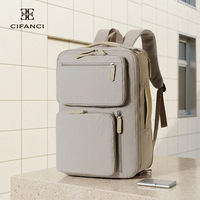 Sac à dos Oxford léger, imperméable, extensible, grande capacité, couleur macaron, avec port USB, multifonctionnel, pour hommes et femmes, étudiants