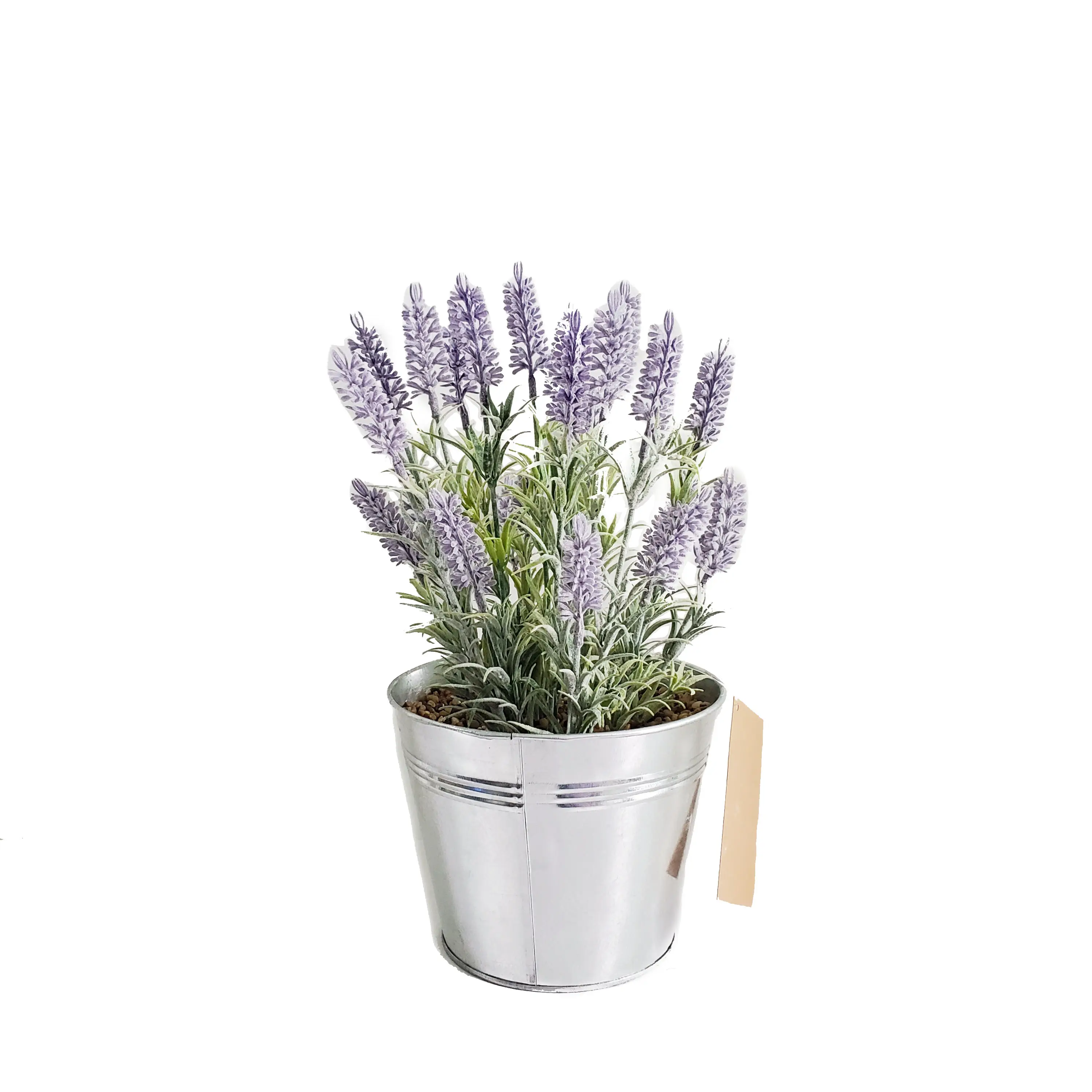 Outdoor artificial flower arrangements in pots