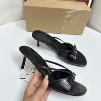 Nouvelles sandales noires pour femmes ZA2026 - Sandales à talons hauts compensées à bout ouvert et à brides - Vente directe d'usine et vente en gros