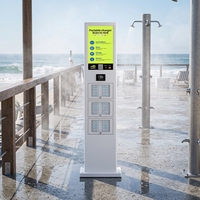 Borne de recharge portable OEM commerciale 24 emplacements 60W à charge rapide pour batteries Li-Polymère, étanche, pour distributeur automatique de téléphones