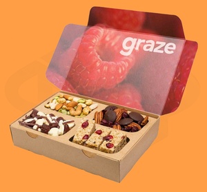 Tùy chỉnh phân hủy sinh học chăn thả thực phẩm container bao bì charcuterie vòng bằng gỗ pho mát hộp bánh Bánh hộp quà tặng - Product Image 1