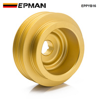 Poulie de vilebrequin légère EPMAN en aluminium CNC pour moteur Underdrive, couleur or, pour Honda Civic B16 B18A B18C B20 EPPYB16