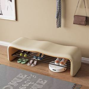 Home Entryway Shoe Bench Luxury Designer Bench for Living Room Cloakroom - Product Image 4