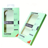 Boîte de téléphone portable réutilisable en carton blanc personnalisable de 350 g, emballage pour téléphone portable