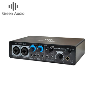 <span class=keywords><strong>Carte</strong></span> <span class=keywords><strong>son</strong></span> d'interface audio professionnelle Green Audio 2026 pour la production de podcasts, de musique et de <span class=keywords><strong>studio</strong></span> à domicile GAX-FA22 - Product Image 1