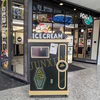 Máquina Expendedora de Helado Suave Comercial de Autoservicio con Pantalla Táctil, Máquina Automática para Hacer Helados para Centros Comerciales, Parques y Lugares Turísticos