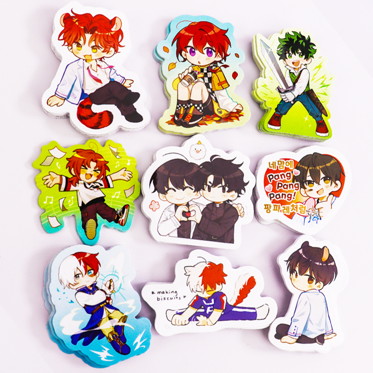 Set de pegatinas de vinilo blanco personalizadas