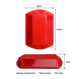 Marqueurs <span class=keywords><strong>de</strong></span> chaussée réfléchissants en plastique ABS à haute réflexion, yeux <span class=keywords><strong>de</strong></span> chat réfléchissants, clous <span class=keywords><strong>de</strong></span> chaussée réfléchissants - Product Image 3