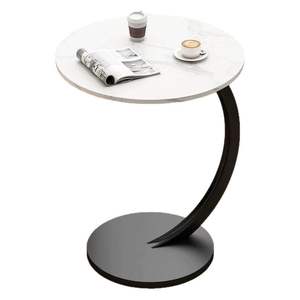 Table de chevet minimaliste italienne de luxe, petite table ronde simple, mini table de chevet pour la maison - Product Image 4