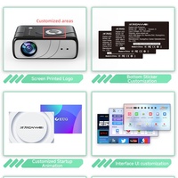Projecteur intelligent Graphique automatique Projecteur Mini home cinéma LCD Film intelligent Portable 4k Projecteur Android