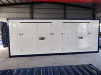 Conteneur mobile préfabriqué en acier isolé, divisé, pliable, empilable, conteneur de stockage portable, auto-stockage