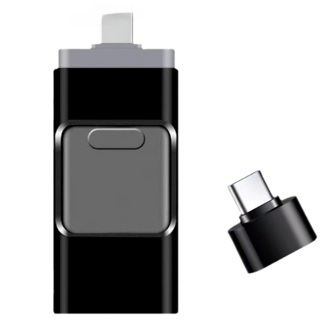 High Capacity 16GB 4-in-1 OTG USB 2.0 Flash Drive Metal Thumb Drive for Mobile Phones New Product