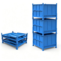 Chariot de manutention pliable sur mesure, chariot mobile robuste pour le tri express des marchandises, équipement de stockage logistique à grille