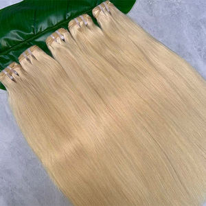 Fournisseur de mèches de cheveux 100% humains, mèches de cheveux humains blondes 8-28, vente en gros de cheveux raides de haute qualité couleur 613 - Product Image 3