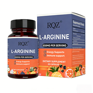 Cápsulas de L-Arginina 650mg OEM - Suplemento Dietético para Energia e Suporte Imunológico para Adultos, 60 Cápsulas/Frasco, Fornecimento em Grande Escala - Product Image 1