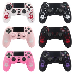 Coque de protection antidérapante en silicone pour manette PlayStation <span class=keywords><strong>4</strong></span> <span class=keywords><strong>DualSense</strong></span>, motif empreinte de sang - Product Image 1