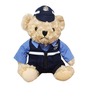 Oso de Peluche con Uniforme de Policía, Juguete de Peluche para Niños de 2 a 4 Años, Regalo de Cumpleaños Unisex, Decoración de Animales de Peluche - Product Image 4