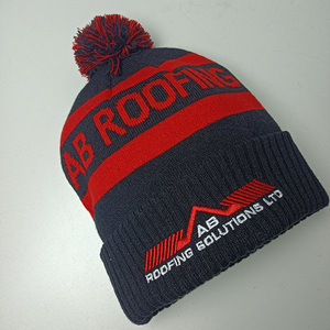 Bonnet tricoté chaud pas cher en gros pour hommes, femmes et couples, motif jacquard personnalisé, nœuds, carreaux, broderie 3D, casquette d'hiver contre le froid - Product Image 5