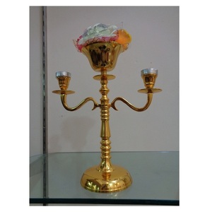 Luxury Floor Stand Decorative Metal Antique Candelabra <b>Candle</b> Holder For Home Decor - Product Image 1