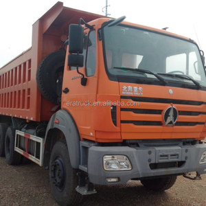 Camion à benne basculante léger à cabine unique Faw 6x4 d'occasion en usine LHD Euro 4 Beiben Make Fast Gear Box Diesel Carénage Camions à benne basculante à vendre - Product Image 3