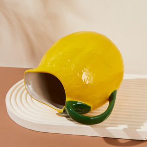 <span class=keywords><strong>Vaisselle</strong></span> en céramique <span class=keywords><strong>jaune</strong></span> citron - Product Image 3