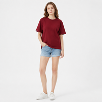 Vente en gros de vêtements pour femmes de luxe, qualité supérieure, logo personnalisé imprimé en relief, lettres 3D, motif Argyle, coton/fibre de bambou écologique, style streetwear