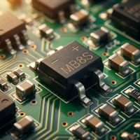 Circuits intégrés de redresseur à pont en silicium MB8S MBS, composants électroniques