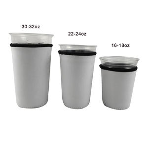 Sublimación espacios en blanco reutilizables 16oz 18oz soporte de tazas de café de neopreno mangas de café helado para bebidas frías y calientes - Product Image 1
