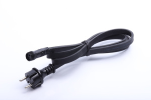 1,5 m conectable UE-Macho negro plano de alambre para iluminación decoración 220v Led <span class=keywords><strong>Cruz</strong></span> cadena de luces - Product Image 2