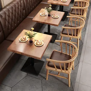 Meilleure vente d'ensemble table et chaises de restaurant chinois avec mobilier de restaurant de style chinois tables et chaises