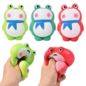 Nouveau Jouet Squishy Grenouille TPR 2026, Anti-stress Lumineux à Remontée Lente pour Enfants et Adultes, Cadeau Mignon de Décompression pour Bureau - Product Image 1