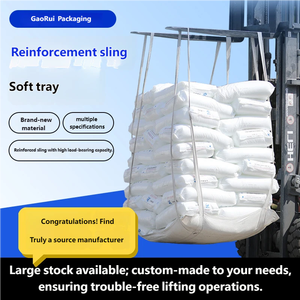 Sac de conteneur souple à fond renforcé à quatre points de suspension pour ciment et mortier, modèle sac de tonne, logo imprimé, vente en gros - Product Image 2