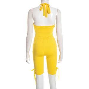 Nuovi Arrivi Estate 2026: Completo Casual da Donna Senza Maniche, Set Due Pezzi con Pantaloni Midi - Product Image 3