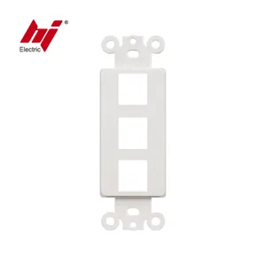 Keystone Faceplate White Port Decorator Style Keystone Insert Faceplate Wall Plate For Keystone Jack With ETL