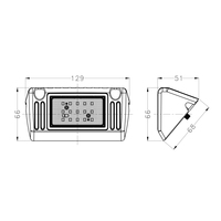 5 pouces 15W Rv Lumières Led Auvent Remorque Led Lumière 9-32V 1200Lm Atmosphère Illuminer Led Scène Lumière