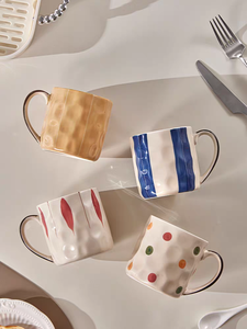 High Quality Cartoon Stoneware Ceramic Coffee Mugs-Long Life Reusable Dishwasher & Microwave Safe Brown <b>for</b> <b>Presents</b> - Product Image 1