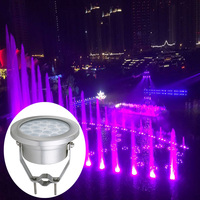 Lampe de fontaine LED à haute luminosité, étanche IP68, en acier inoxydable, diamètre 170 mm, RGB DMX, lumières de piscine sous-marines, danse musicale