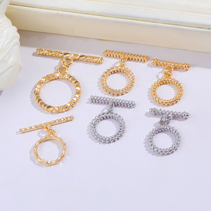 Chất lượng cao bán buôn 18K vàng 20mm <span class=keywords><strong>Toggle</strong></span> móc cho đồ trang sức làm Dây chuyền kết nối Ốc Vít Vòng đeo tay móc phụ kiện - Product Image 2