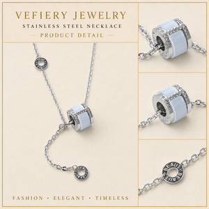Collar de Cristal con Cubo Geométrico Plateado para Mujer, Joyería Moderna para la Noche, de Fábrica - Product Image 4