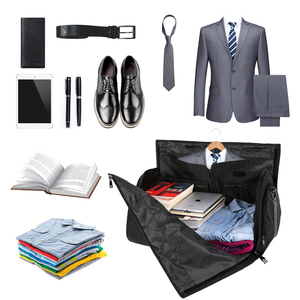 Custom Logo Waterproof Foldable Weekender <strong>Duffel</strong> Bag Travel <strong>Mens</strong> Suit Garment Bag Carry on Leather Garment Duffle Bags Luxury - Product Image 5