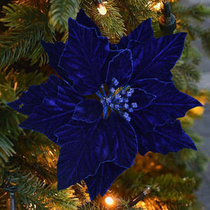 25 إكسسوارات زهور ملونة زينة عيد الميلاد الاصطناعية عبر الحدود - Product Image 6