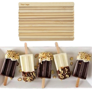 Nhà Máy Bán Hàng Trực Tiếp Ice Cream <span class=keywords><strong>Stick</strong></span> Thủ Công Tùy Chỉnh <span class=keywords><strong>Popsicle</strong></span> Gậy Dùng Một Lần Cấp Thực Phẩm Bằng Gỗ Tự Nhiên Vòng Ice Cream Sticks - Product Image 3