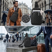 Sac à bandoulière pour homme en cuir véritable personnalisé, antivol, pour le travail, grande capacité, usage quotidien