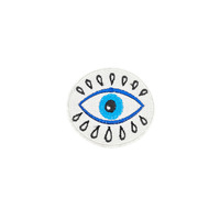 Nouveaux patchs pour les yeux bleus E Card broderie Multi Design chapeau yeux fer sur patchs pour les yeux brodés pour la décoration de sac de vêtements