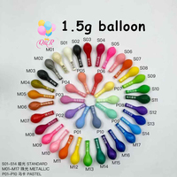 Ballons en latex dorés métalliques de 1,5 g, 1000 pièces, emballage direct d'usine, pour décorations d'anniversaires, vente en gros