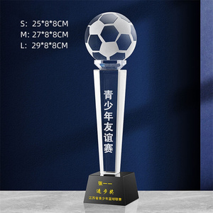 Подгонял футбольная трофей чашки уникальный футбольный трофей дизайн с украшением в виде кристаллов мяч футбольный трофей - Product Image 6
