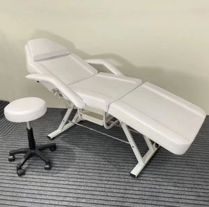 Multi-function Massage Bed Facial Chair Folding <b>Adjustable</b> Spa Salon Beauty Bed Tattoo Eyelash Beauty Bed/Chair With <b>Stool</b> - Product Image 1