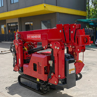 Grue araignée ZONGTU à prix d'usine, 5 tonnes, flèche télescopique, chenilles pliables, hauteur de levage max. 12 m, portée 2-12 m, personnalisable